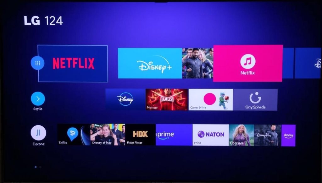 LG OLED C4 best-selling TV webOS 24 interface showing streaming apps and smart features