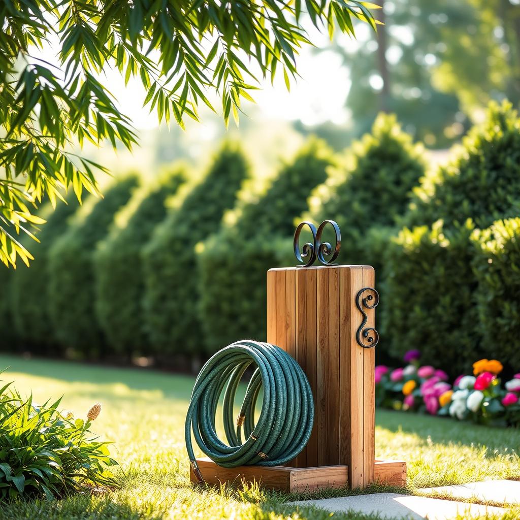 Sturdy Garden Hose Holder to Organize Your Yard